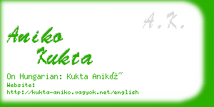 aniko kukta business card